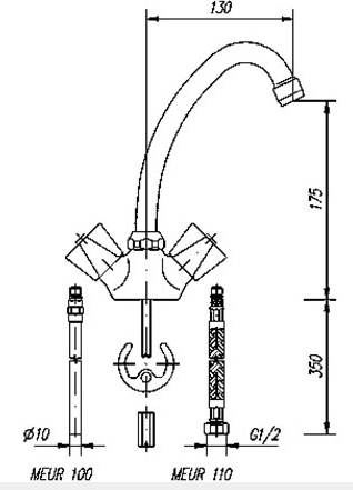 140-0037-01 Смеситель Mofem Trigo Santreyd  - Вид №1