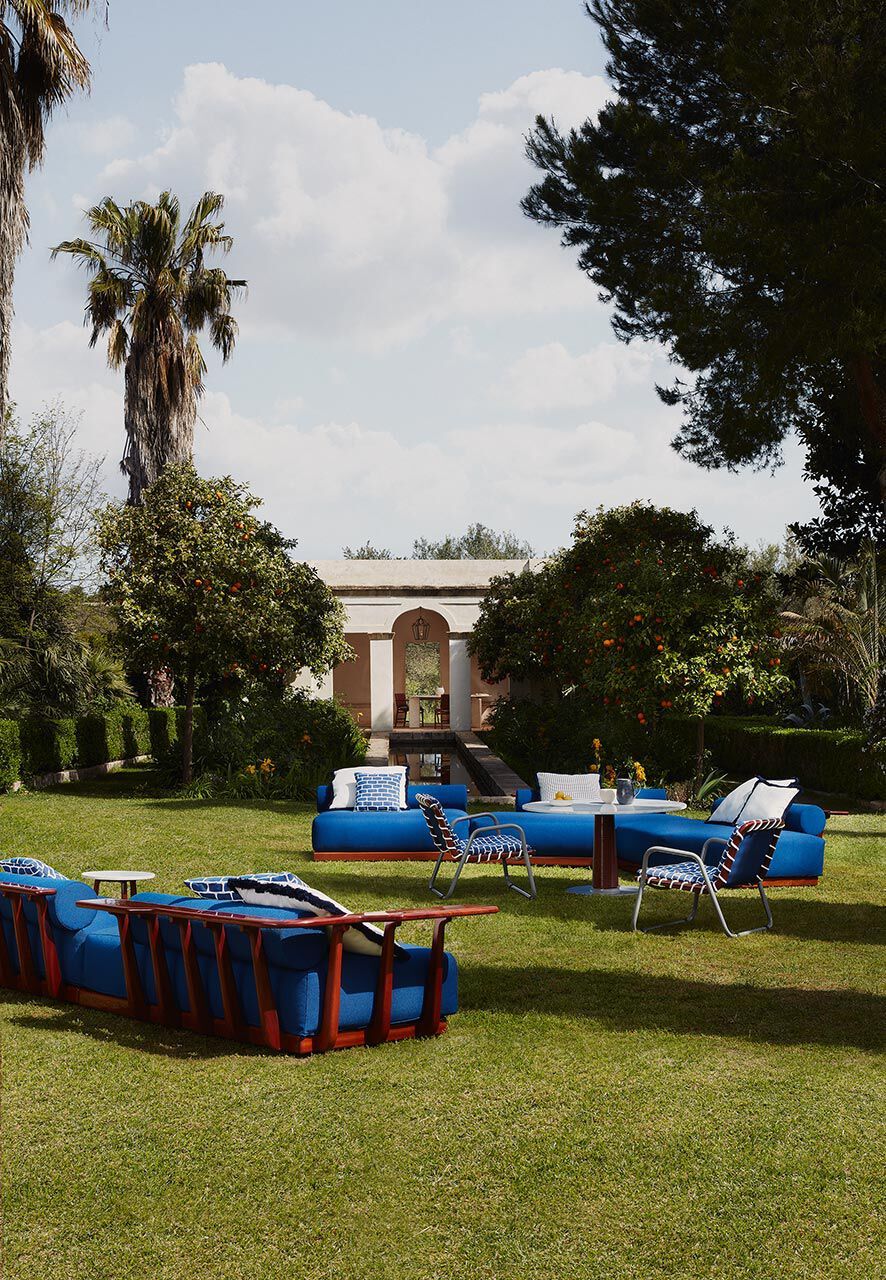 Высокий круглый журнальный столик из мрамора bardiglio Exteta Sunset ARCH-00055419 - Вид №8