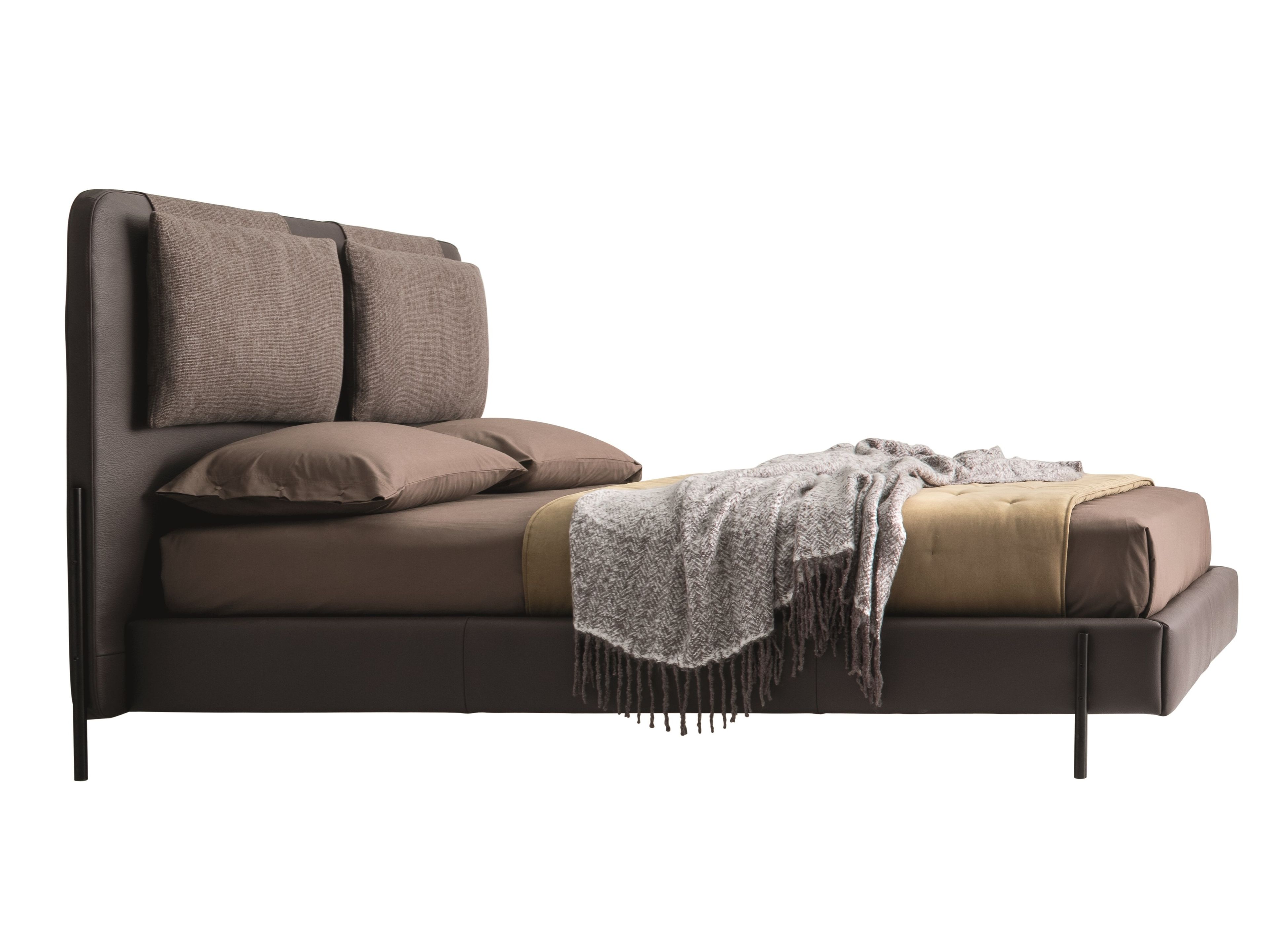 Кожаная кровать с мягким изголовьем Ditre Italia ALAR ARCH-00077844