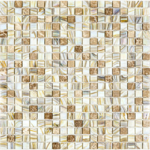 Декоративная мозаика AM207(m)-14-327x327 32.7x32.7см комбинированная цвет бежевый ALMA Amber