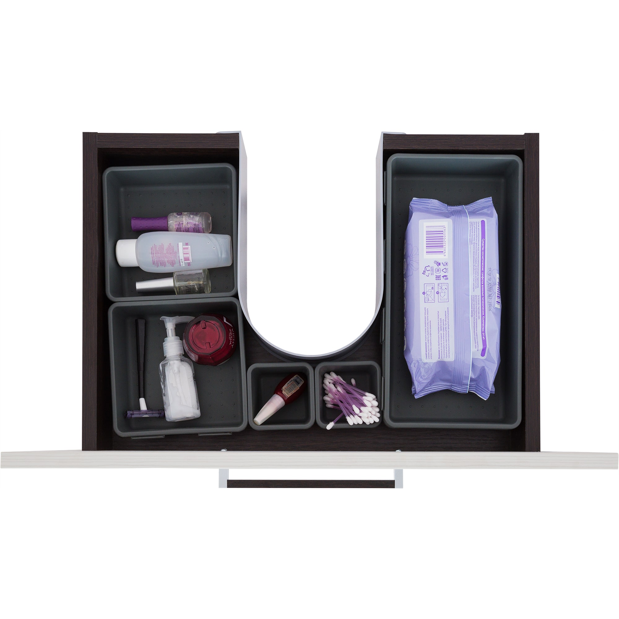 82109197 Лоток 8х30х5 см, цвет графитовый Santreyd  - Вид №5