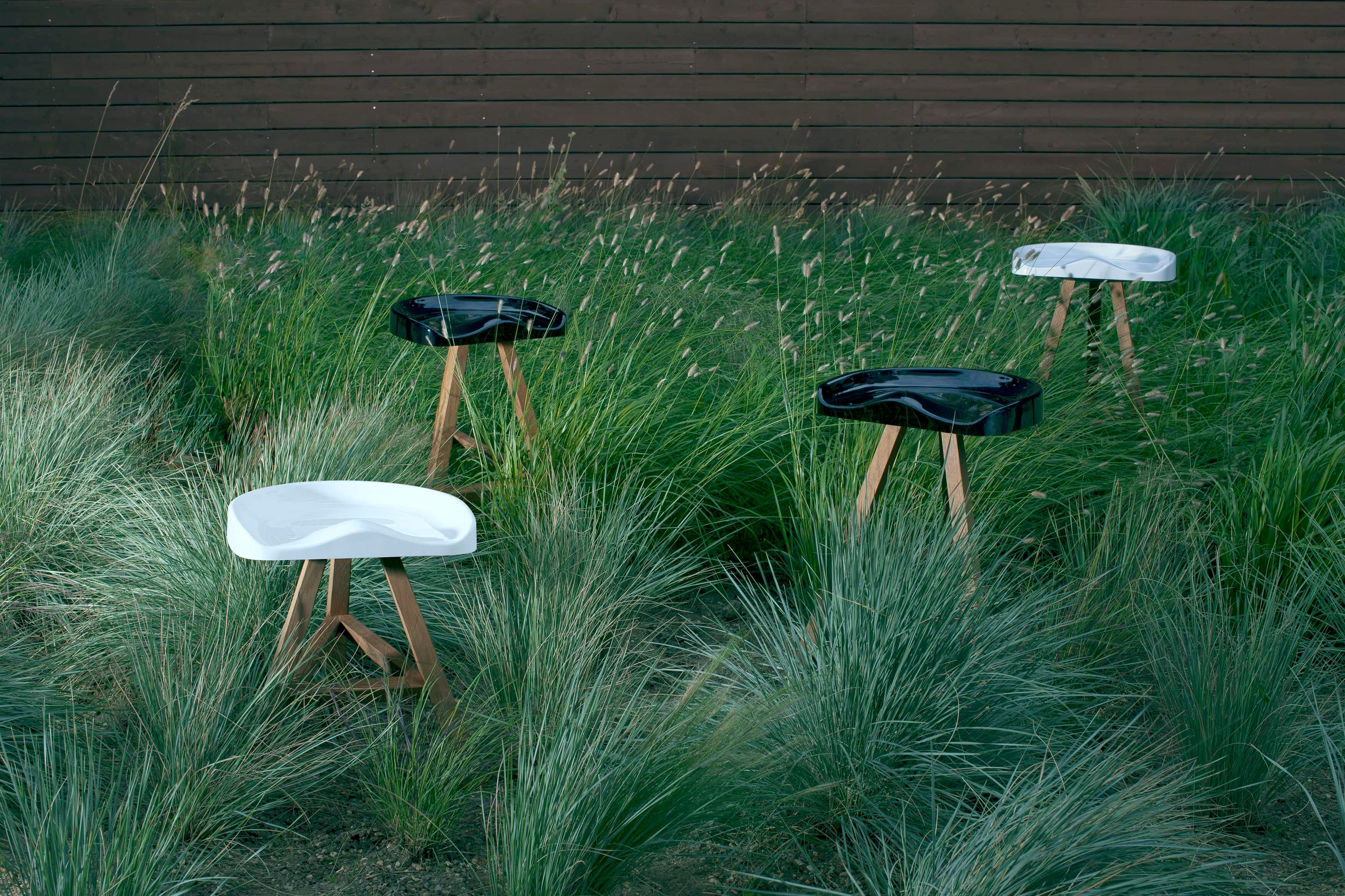 Низкий стул из дуба и акрила Established&Sons Heidi ARCH-00046761 - Вид №4