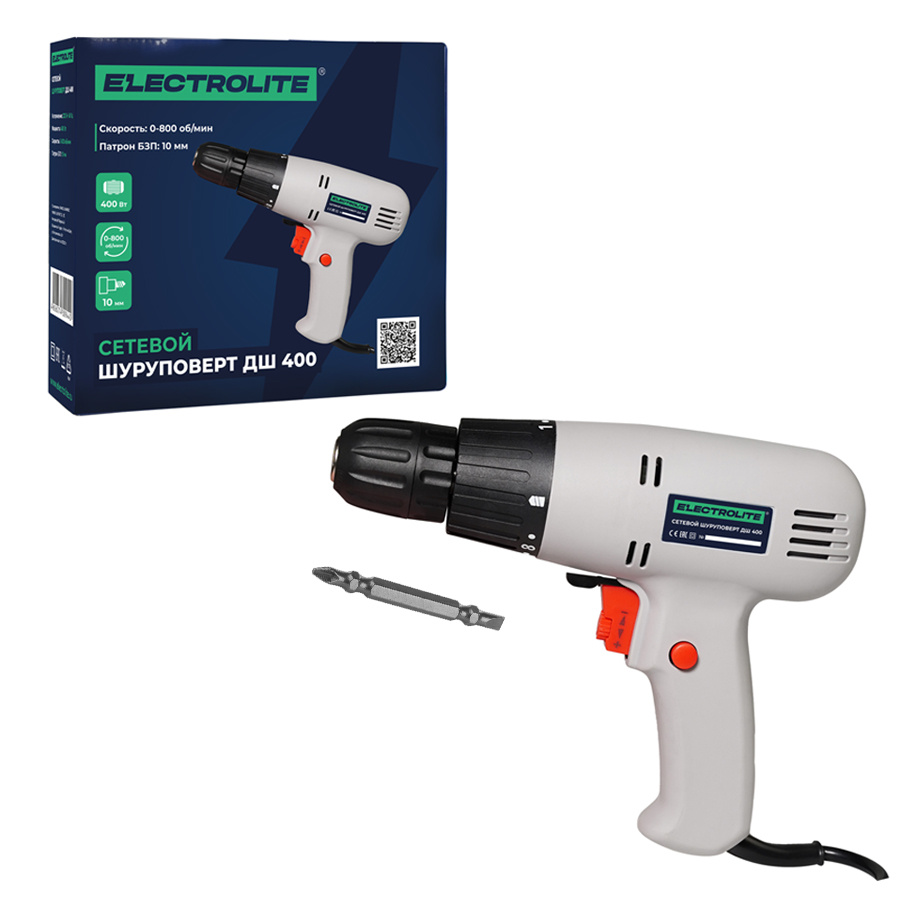 Дрель-шуруповерт Electrolite ДШ 400 9239480 STDN-0100472 - Вид №5