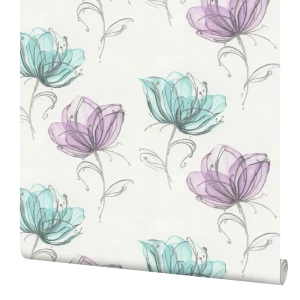 Обои флизелиновые Palitra Life Holland бирюзовые 1.06 м PL71908-56