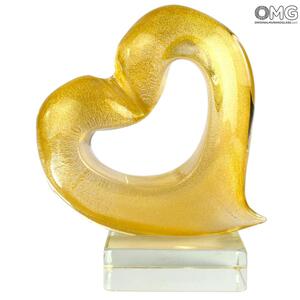 4385 ORIGINALMURANOGLASS Скульптура Сердце - автор Andrea Tagliapietra - муранское стекло OMG 17 см