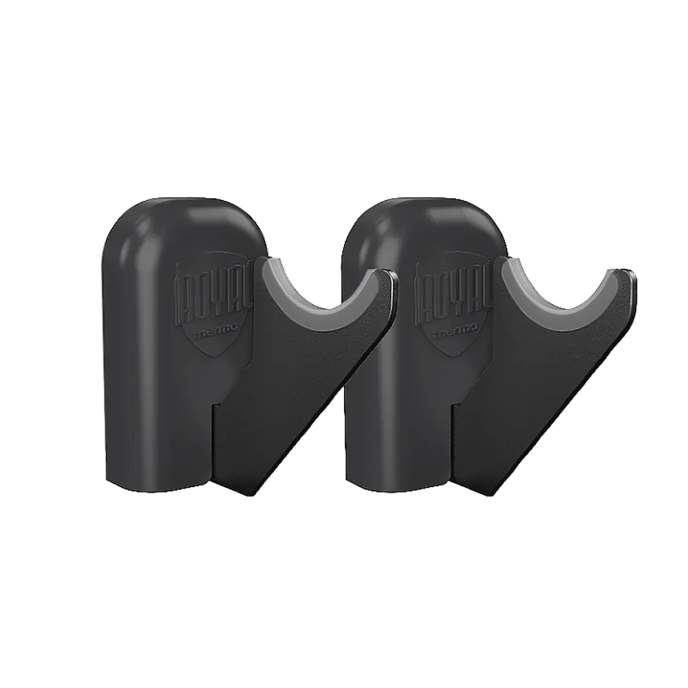 Комплект настенных регулируемых кронштейнов Royal Thermo D 100 цвет черный STLM-2025834