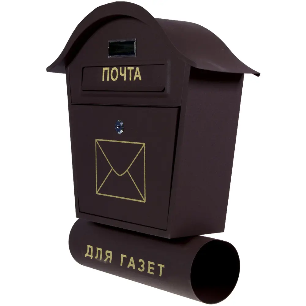 Ящик почтовый Standers YX-M001-BR, стальной, цвет коричневый STLM-2200686