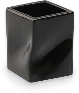 793(NE) Stil Haus Prisma, настольный керамический стакан, черная керамика