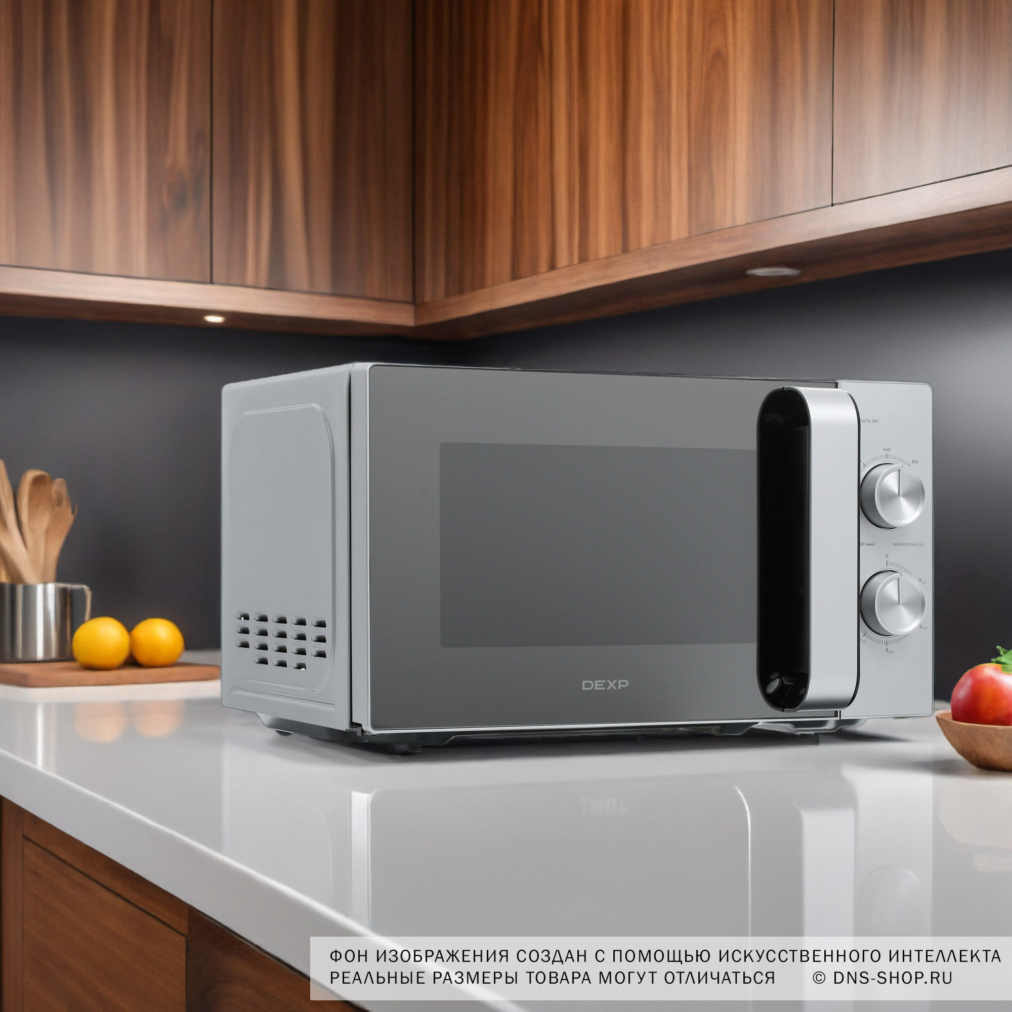 5413203 Микроволновая печь DEXP MH-80R зеркальный, серебристый STDN-0044163 - Вид №10