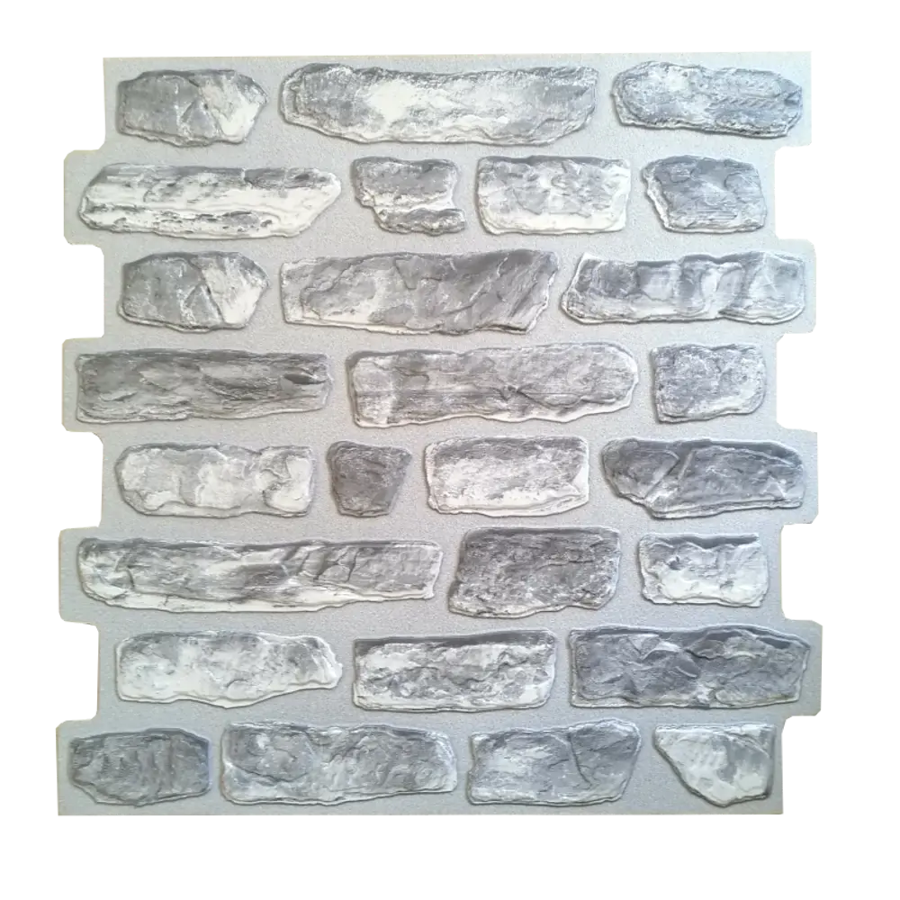 Листовая панель ПВХ Мергель серый 480x480x3 мм 0.22 м² GRACE STLM-2072849 - Вид №2