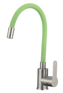 91154394 Смеситель для кухни однорычажный H155316-5 излив 15 см цвет зеленый STLM-0502509 D-LIN