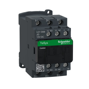 LC1D09JD Контактор LC1D 3P 9А 400/12В DC 4кВт Schneider Electric TeSys