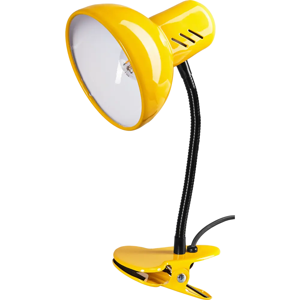 Рабочая лампа настольная Семь огней Эйр на прищепке 1 лампа Е27 цвет жёлтый STLM-2155991 - Вид №2