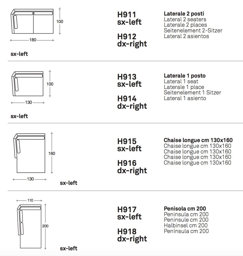 Секционный тканевый диван с полуостровом VALENTINI ARCH-00134554 - Вид №16