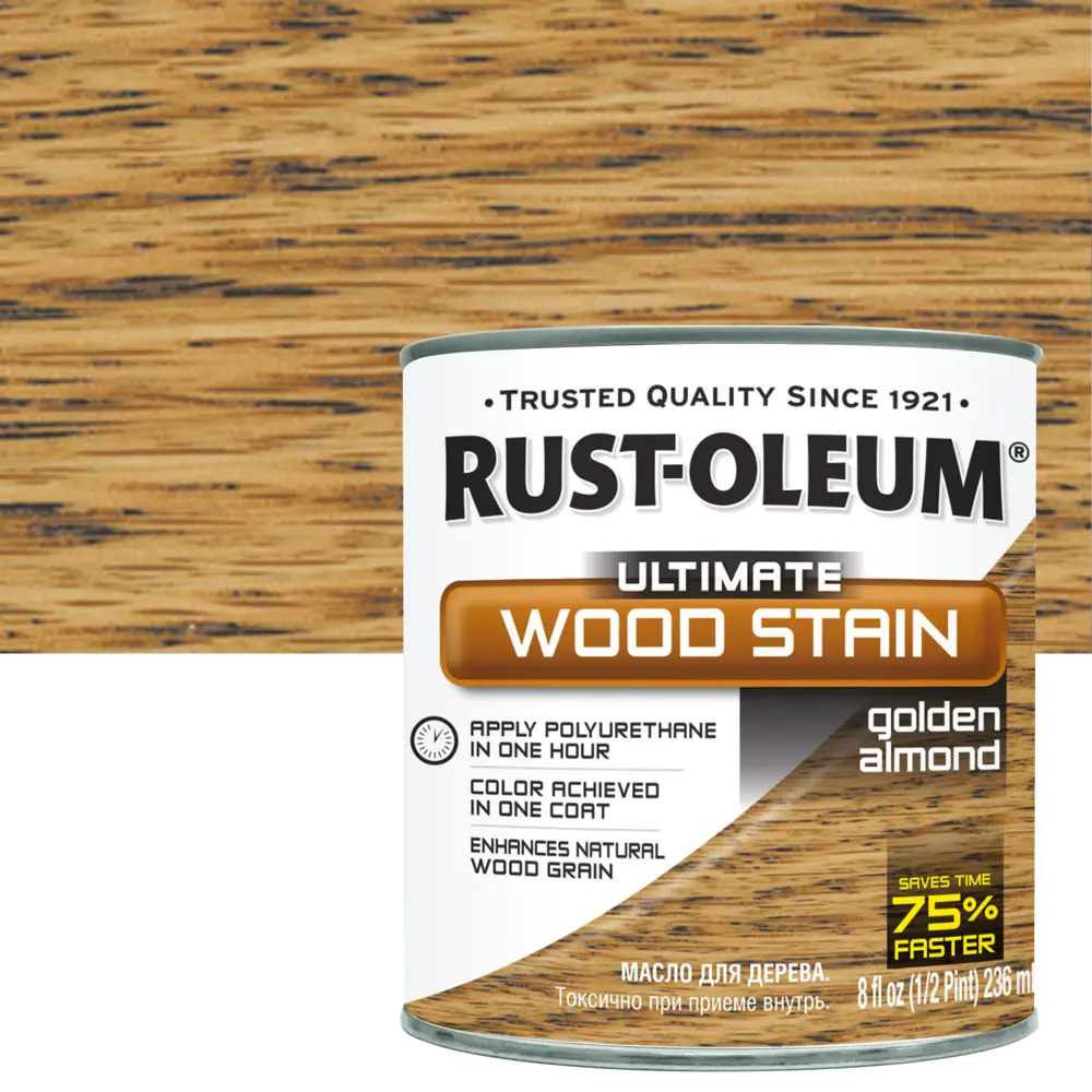 Масло тонирующее Ultimate цвет золотистый миндаль 0.236 л RUST-OLEUM STLM-2002292