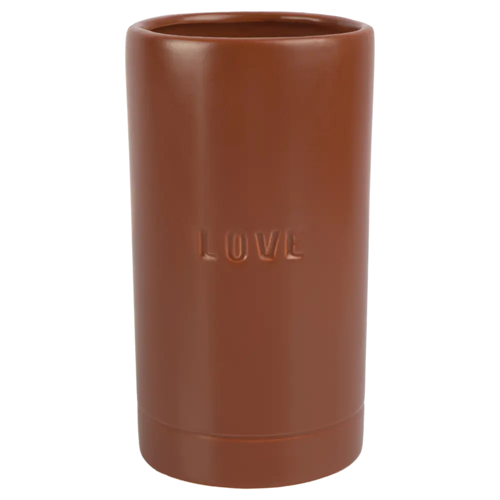 Ваза Цилиндр VCR-0107 керамика карамельная 20 см Atmosphera STLM-2025225 - Вид №1