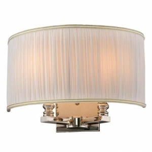 Бра настенное серебристо-белое Newport Nickel 3122/A без абажуров NEWPORT ОРИГИНАЛЬНЫЕ 00-3888883 Белый;серебро