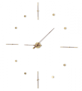 095542 Настенные часы G латунь-орех 155 cm Nomon Mixto