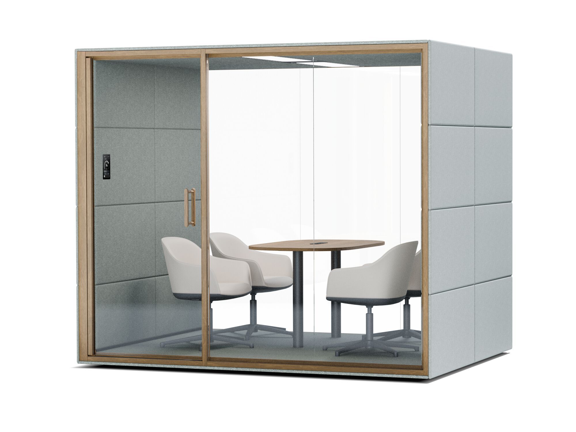 Многосторонняя акустическая офисная кабина со встроенным освещением SilentLab GEN4 ARCH-00110688