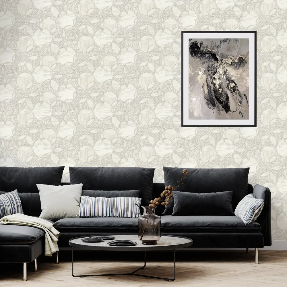 Обои виниловые Аспект Ру Сфера белые 1.06 м 70328-11 STLM-2103819 - Вид №2