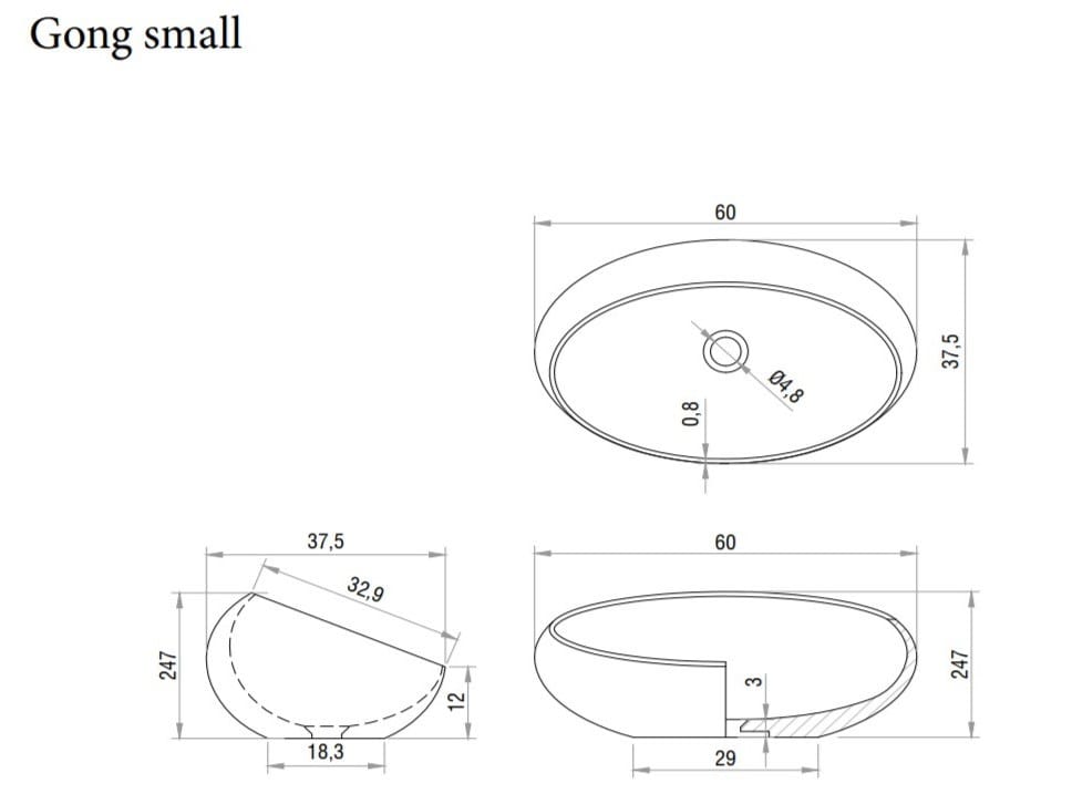 Мраморная столешница Kreoo GONG ARCH-00087884 - Вид №2