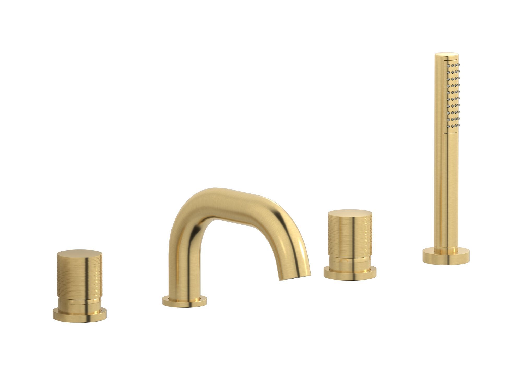 Смеситель для ванны с 4 отверстиями и ручным душем IB винил ARCH-00142656 - Вид №8