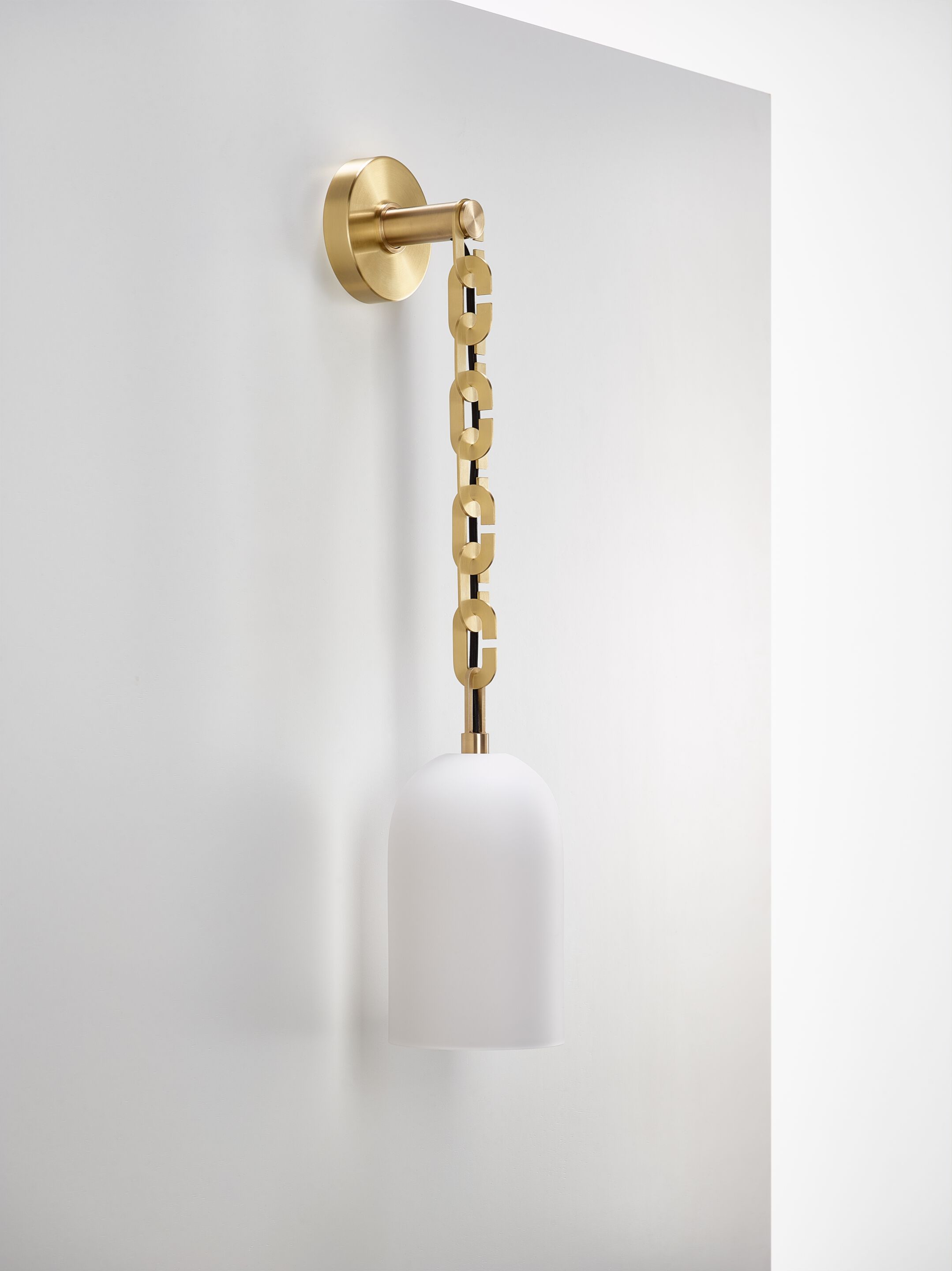 Светодиодный настенный светильник из дутого стекла и латуни SkLO купол ARCH-00051320 - Вид №11