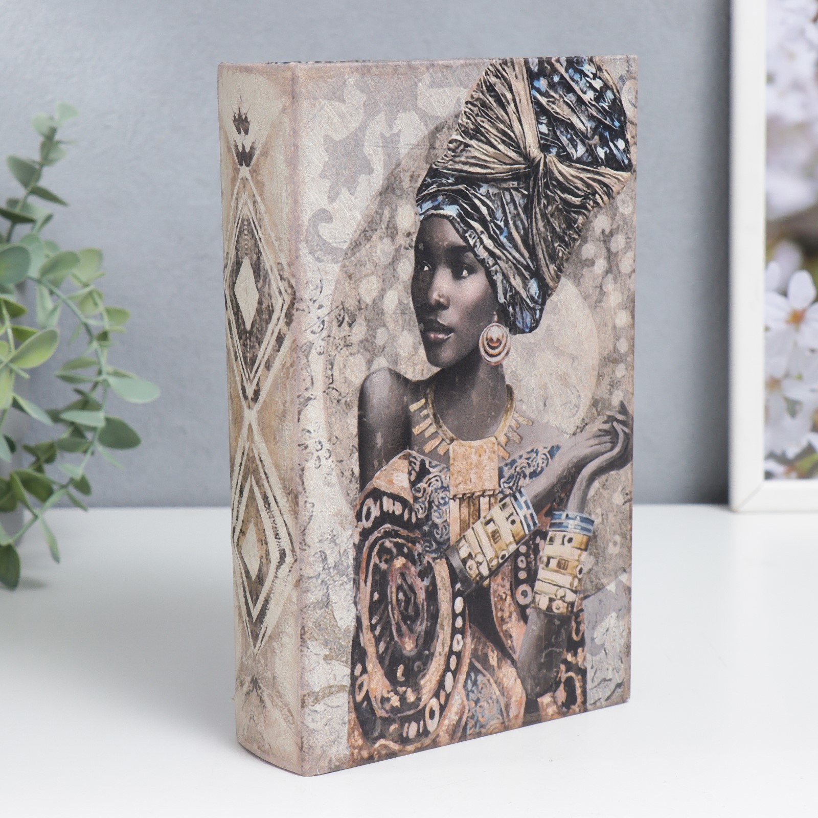 90468114 Шкатулка-сейф книга "Африканская красавица" 21х13х5 см STLM-0238682 SIMALAND