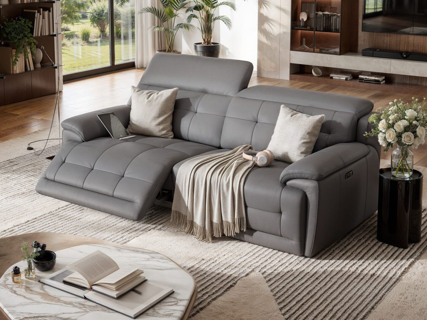 3 местный домашний кинотеатр кожаный диван Sofanella Vegas ARCH-00059144 - Вид №5