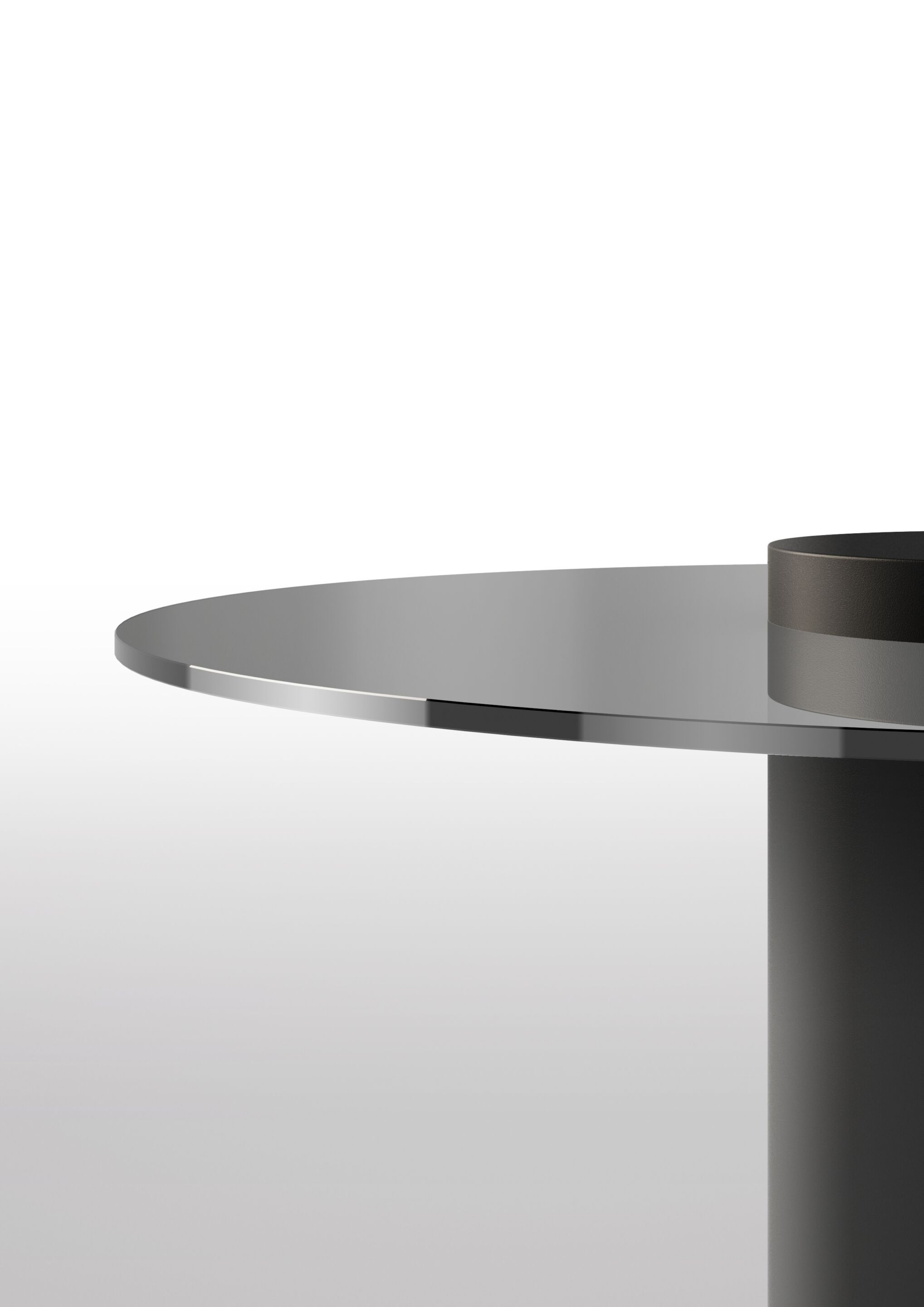 Круглый Хрустальный журнальный столик BBB LEONARDO ARCH-00031170 - Вид №6