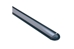 16154319 Встраиваемый алюминиевый профиль для светодиодной ленты, анодированный, черный 08-02-Ч Apeyron