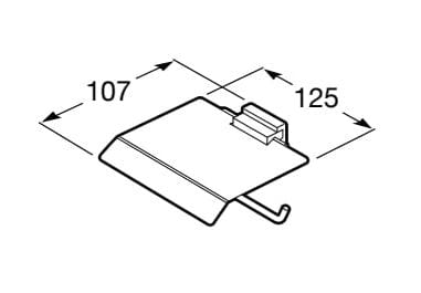 Металлический держатель рулона с крышкой Roca Рубик ARCH-00098847
