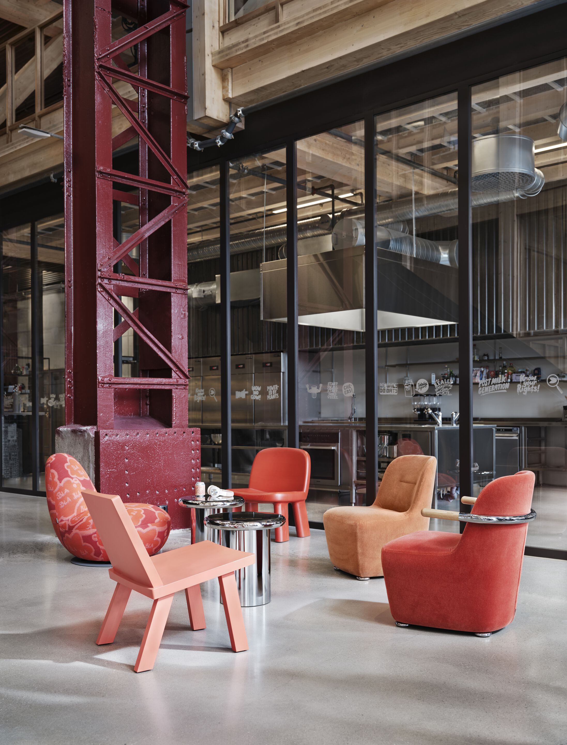 Круглый журнальный столик из зеркального стекла Bla Station BLANK ARCH-00053213 - Вид №5