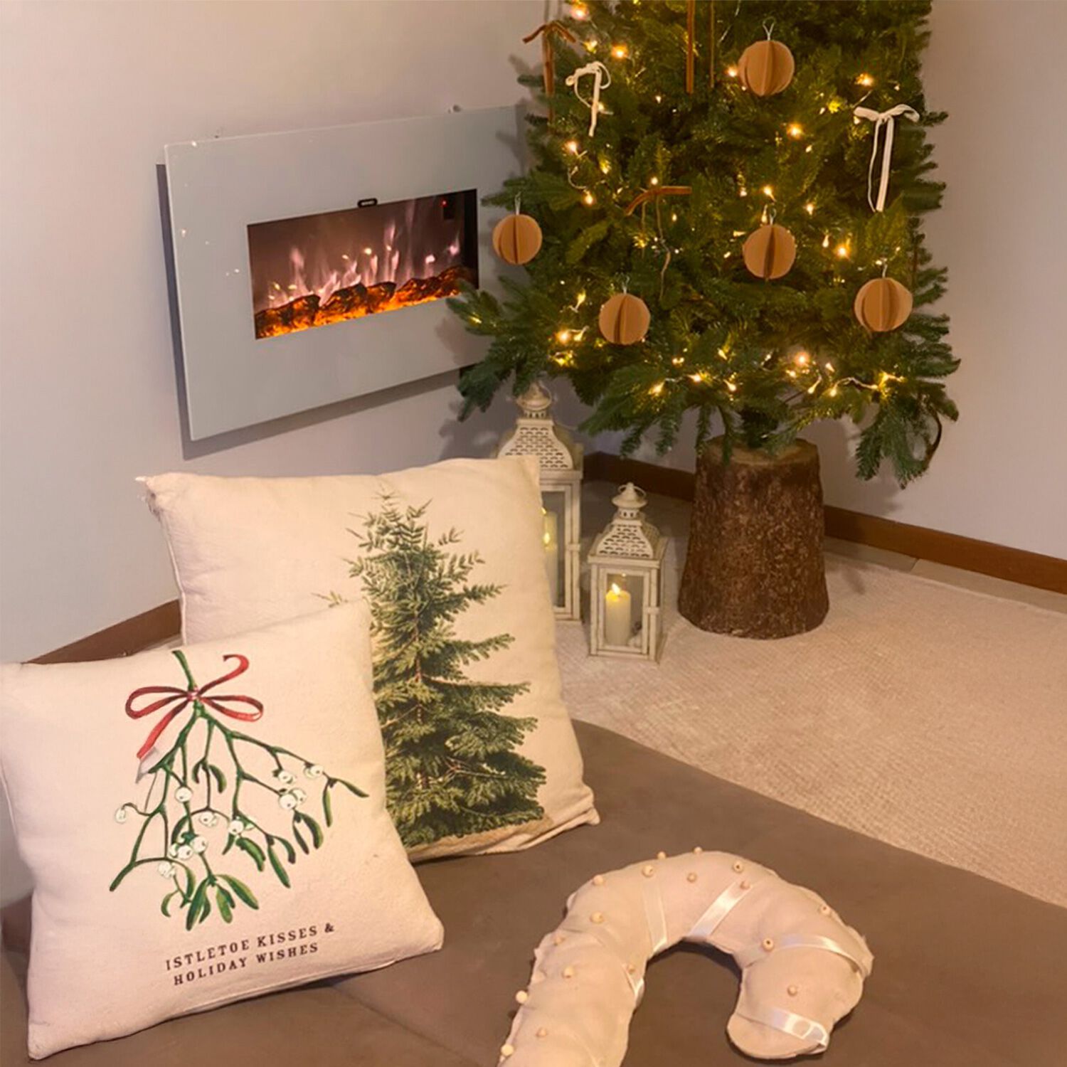 Настенный электрический стальной и стеклянный камин SINED MONTE BIANCO ARCH-00043215 - Вид №4