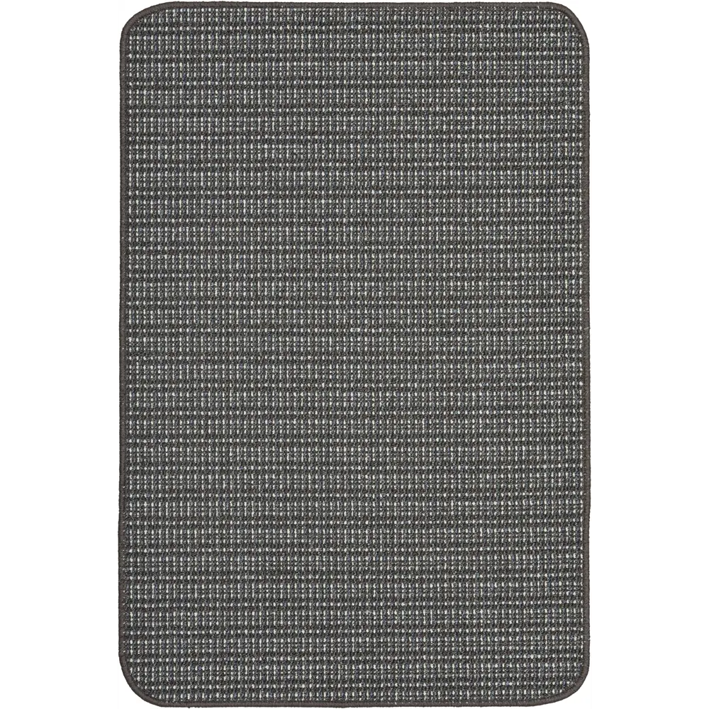 Коврик Newberry 67x100 см полипропилен/резина цвет тёмно-серый 82207845 STLM-2130568 Santreyd 