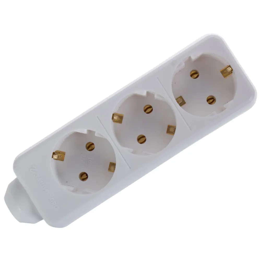 Колодка для удлинителя ЗАЩИТА ПРО с заземлением на 3 розетки 18832032 STLM-1104385 - Вид №1