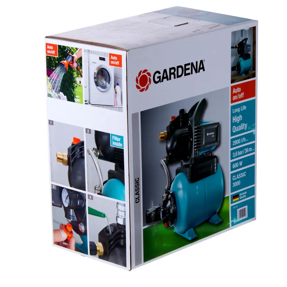 Насосная станция Gardena Classic 3000/4, 2800 л/час STLM-2150914 - Вид №3