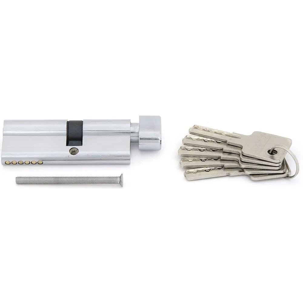 Цилиндр Palladium BK CP, 35x45, ключ/вертушка, цвет хромированный STLM-2098061 - Вид №1