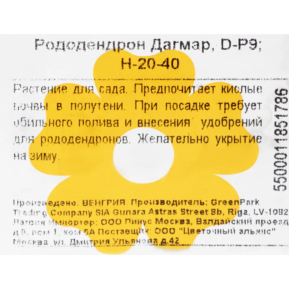 Рододендрон Дагмар P9 17892113 STLM-2166030 Santreyd  - Вид №1
