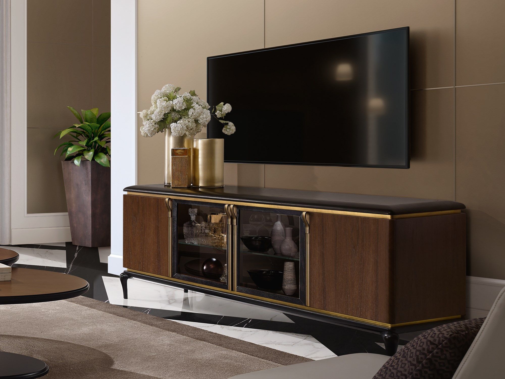 Деревянный шкаф для телевизора A.R. Arredamenti Dilan ARCH-00024522 - Вид №1