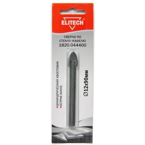 Сверло копьевидное по стеклу и кафелю Elitech 12 мм