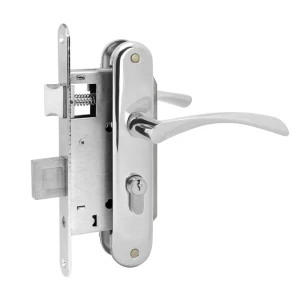 Замок врезной 16912, цвет хром