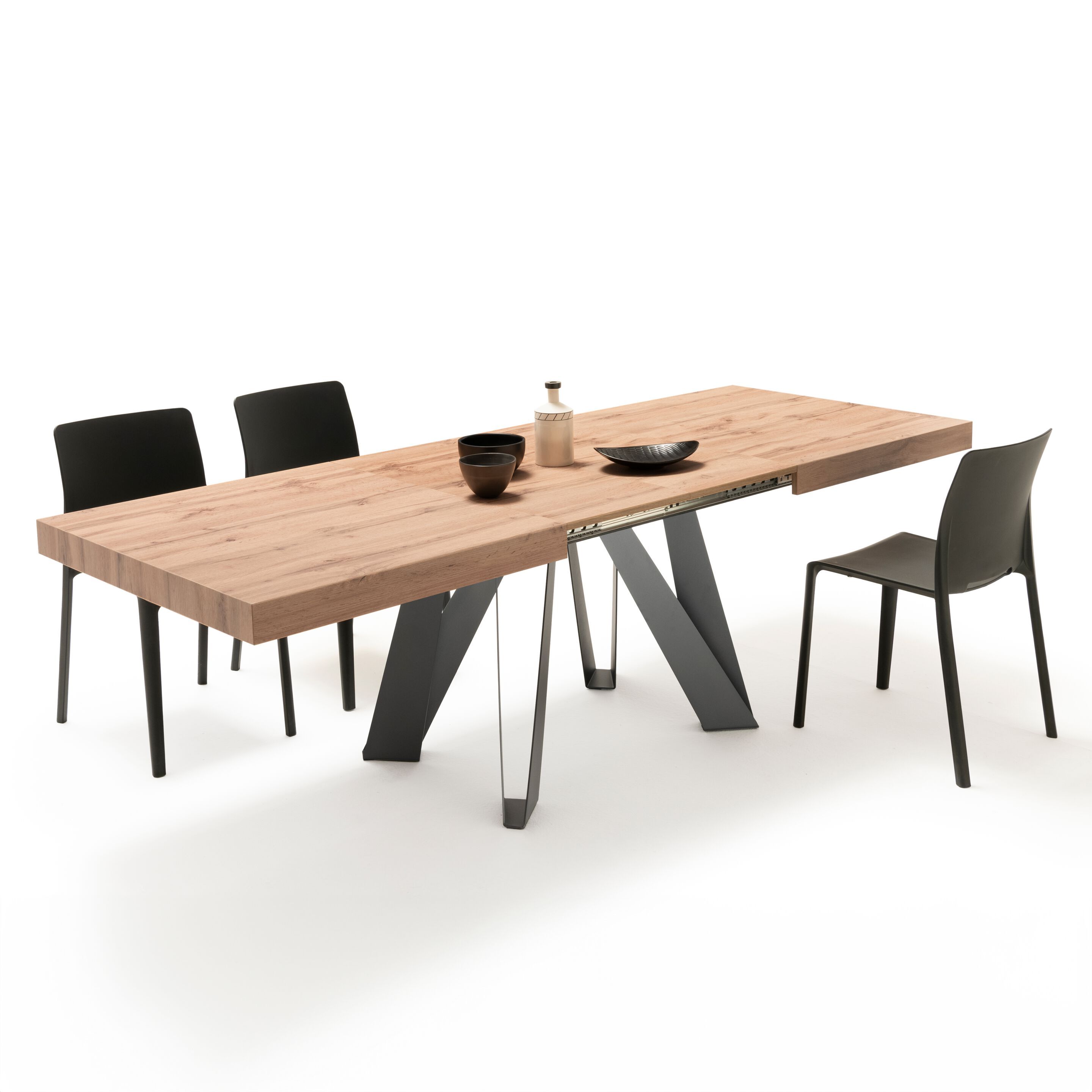 Выдвижной прямоугольный стол из железа с меламиновой столешницей Mobili Fiver ROMINA ARCH-00069646 - Вид №84