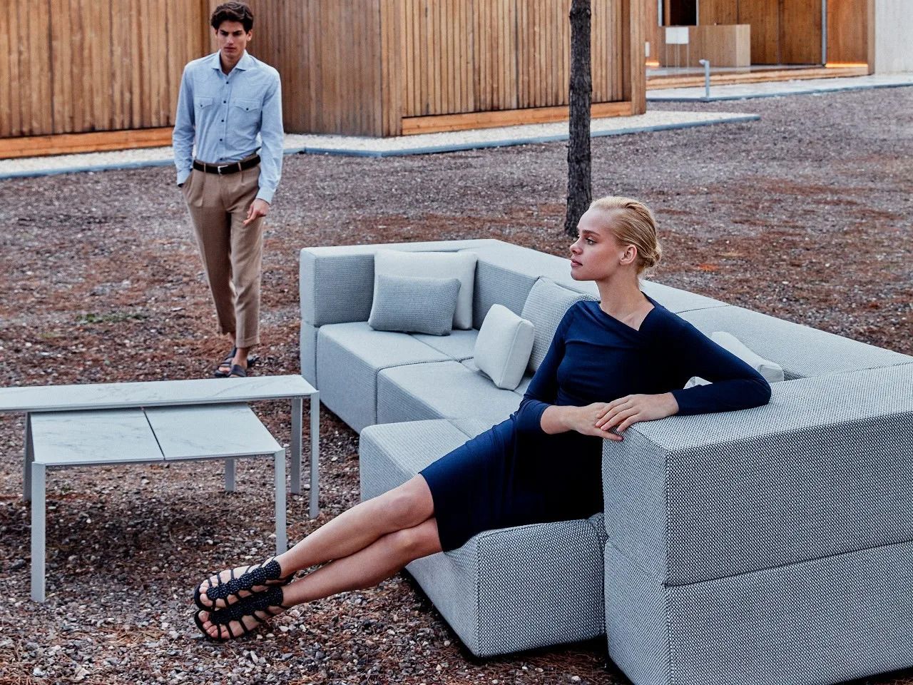 Ткань сад диван Vondom планшет ARCH-00003966 - Вид №6