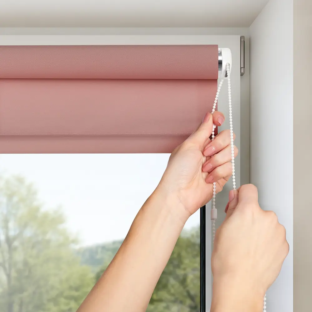 Штора рулонная Plain, 50x160 см, цвет пыльная роза PRAKTO STLM-2007454 - Вид №2