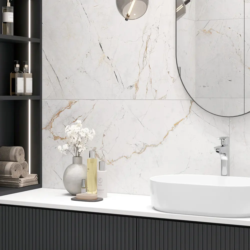 DUNA Magnum White Carving - керамогранит под мрамор 60x120 см 89424148 STLM-1565432