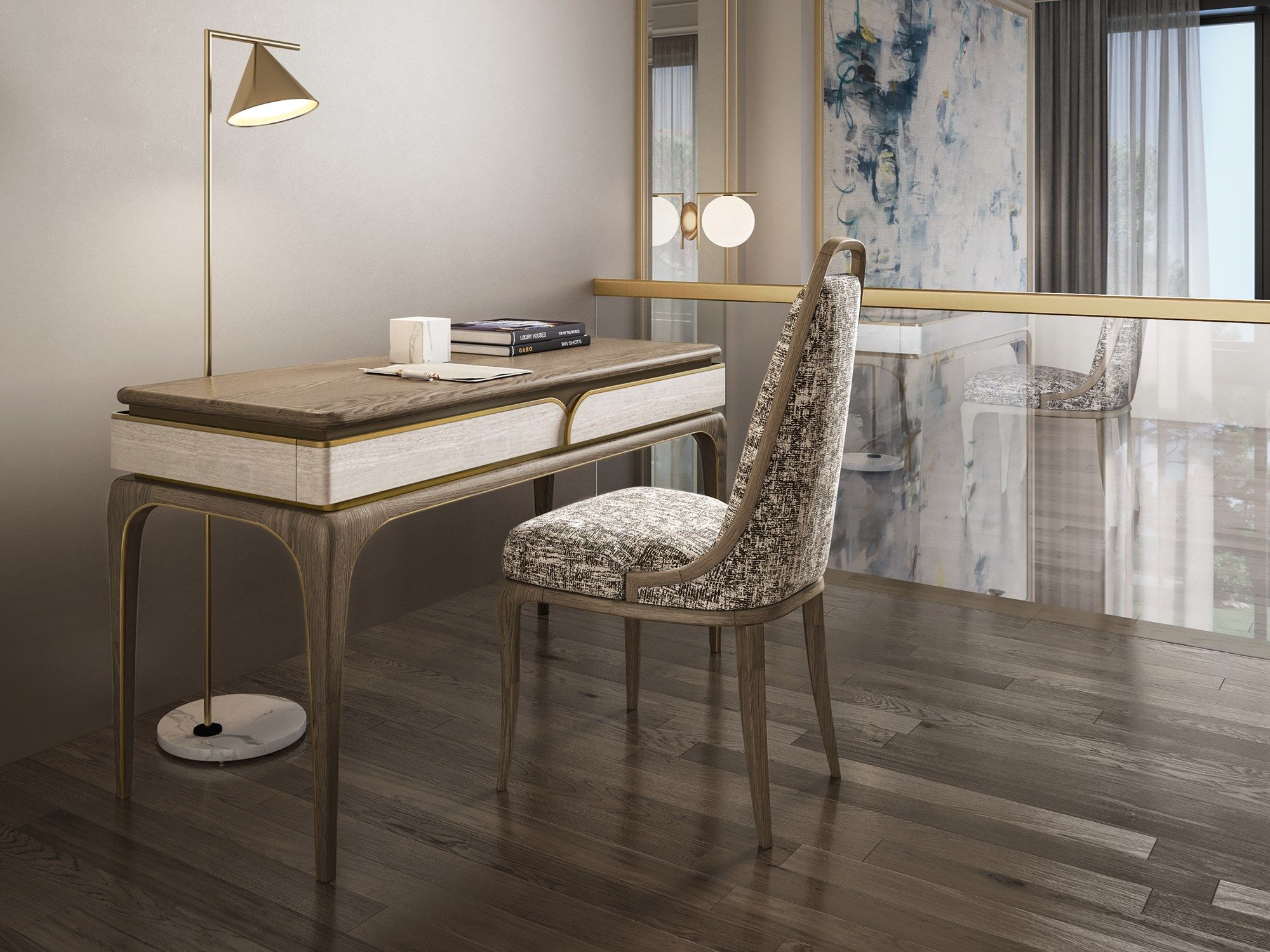 Письменный стол с ящиками A.R. Arredamenti Александр ARCH-00117155