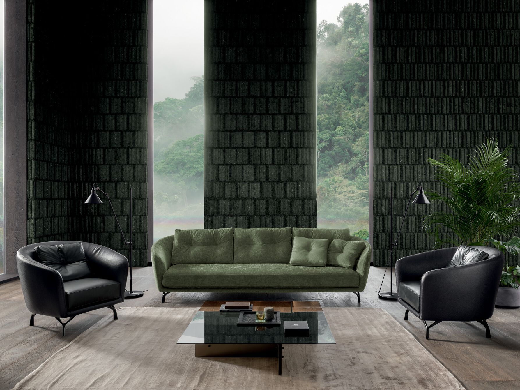 Ткань линейный диван VALENTINI Ethos ARCH-00023902 - Вид №3