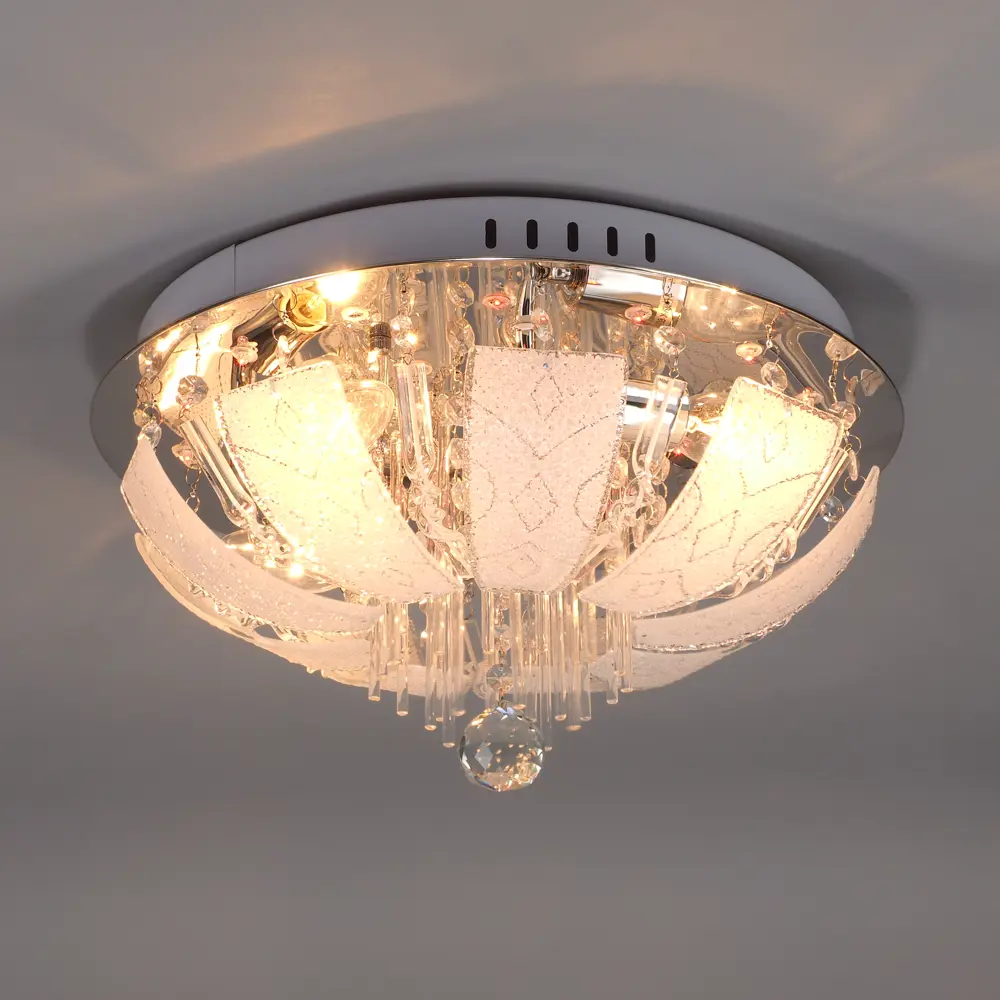 Люстра хрустальная подвесная Пари 4xE14x60 Вт, LED, металл/стекло, цвет хром WINK STLM-2074334