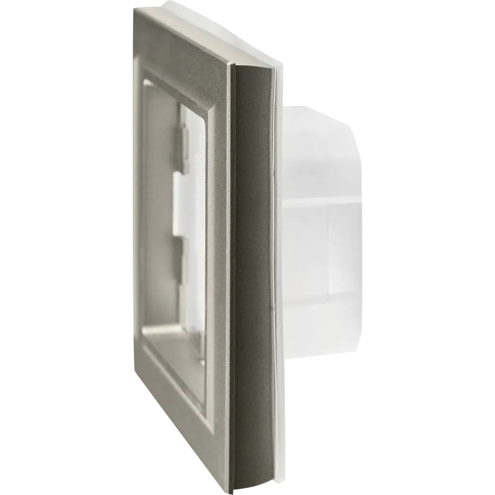 Рамка для розеток и выключателей IEK Brite 1 пост IP44 цвет сталь STLM-2136323 - Вид №1